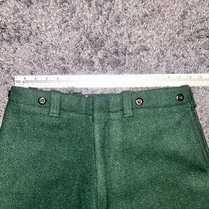 Codet (Canada) 100% Wool Hunter Green PANTS Mens 36W x 28L ~ Nice!